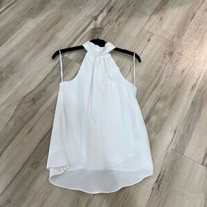 Jonathan Simkhai White Halter Blouse